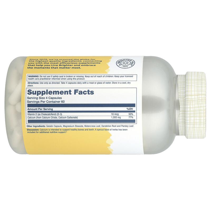 Calcium Citrate with Vitamin D-3, 240 Capsules