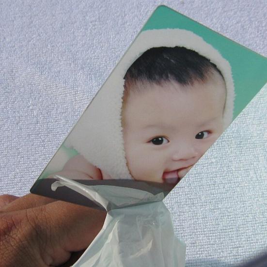 Unzerbrechlicher, bruchsicherer Kosmetikspiegel aus Edelstahl in Volltonfarbe