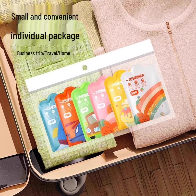 Kinder- & Erwachsenen Tragbarer Wasserdichter Poncho - Universelle Verdickte Regenjacke für Schule, Reisen und Ausflüge