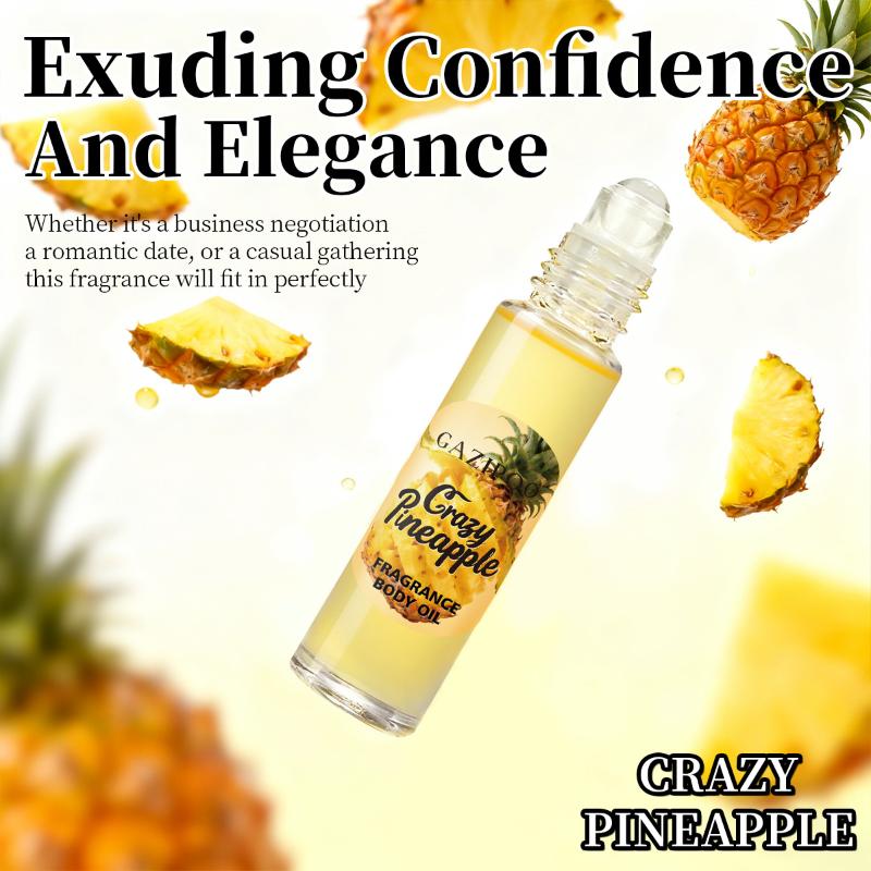 

GAZIPOO Pineapple Roll-on Fragrance Men s And Women s Fragrance Oil Dating Fresh Niche Long-lasting Fragrance onesize