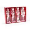 12 cm Nussknacker Miniaturen Rosa Serie Nussknacker Puppen Ornamente Desktop Dekoration Cartoons Walnüsse Soldaten Band Puppen
