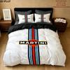 Martini Pattern Bedding Quilt Set Quilt Cover Pillowcase Home Birthday Gift(1 * duvet cover + 2 * pillowcase, without core)