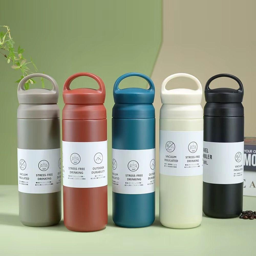 Hält kalt und warm Mattierte Thermos-Teetasse Edelstahl Isolierte Wasserflasche Kaffee Tee