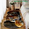 1pc Luxury Majestic Tiger Carpet, Durable Non-Slip Washable Indoor Rug For All Seasons, Halloween Thanksgiving Christmas Decor