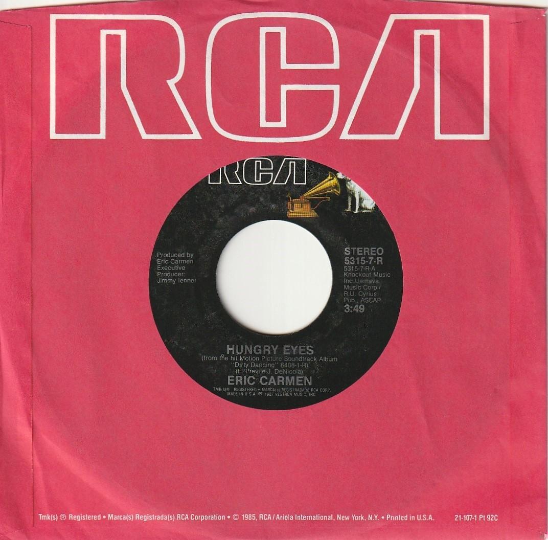 

[USED] Eric Carmen Hungry Eyes US 7 single record