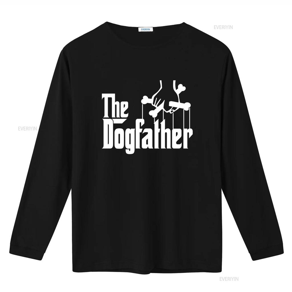 Funny Family The Dog Father Joke Mens T Shirt Unique Puppet Themed Design for Lovers Vintage Washed Versatile Slightly