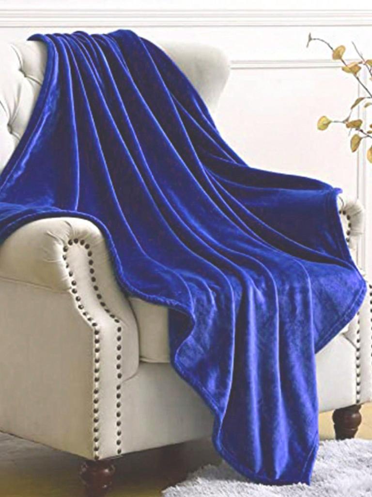 Plain Color Blanket Green Simple Throw Blanket Soft Sleeping Blanket For Household