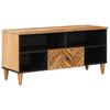 Storage Cabinet in Brown 100 x 33.5 x 46 cm Solid Mango Wood