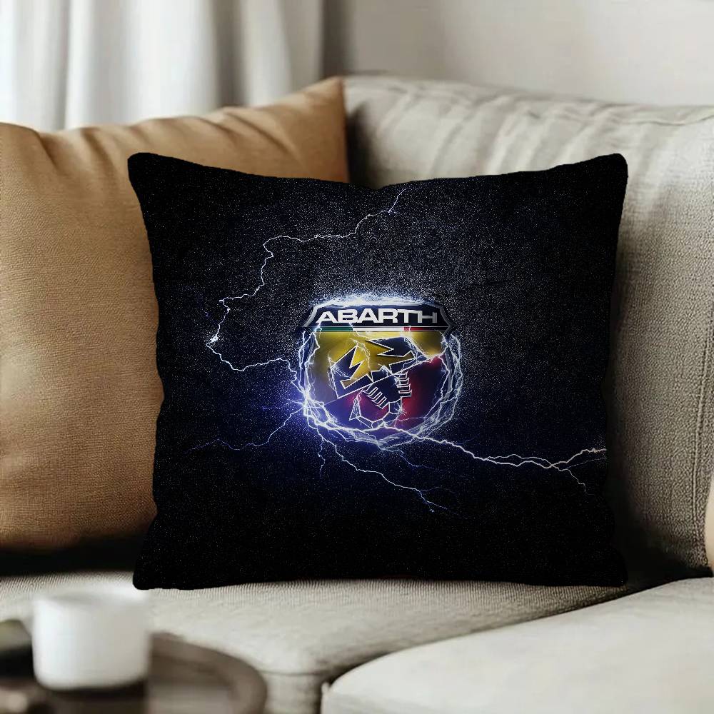 A-Abarth Sport Car Logo Cushion Cover Car Throw Pillow Case For Sofa Car Christmas Gift 40x40cm 45x45cm