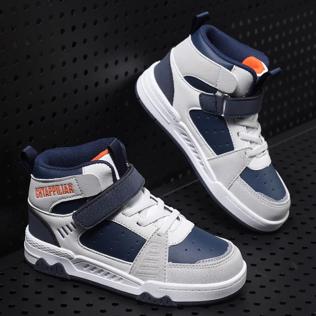 Children's High Top Microfiber Board Shoes for Sports Boys' Shoes