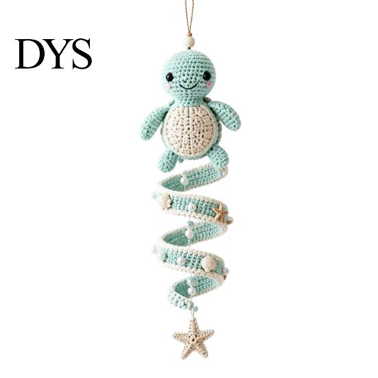 Easy Crochet Animals Pattern Ocean Theme Spiral Kit, Decorative DIY Art Craft, Bag Charms Making Assembly Hanging Ornament for Christmas Tree