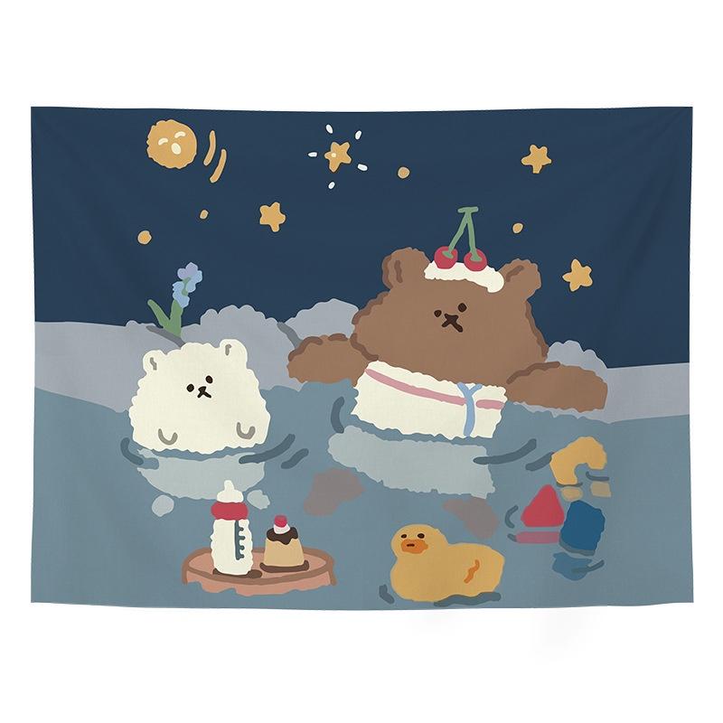 Wandteppich Wandbehang Cartoon Hintergrundtuch Hängendes Tuch Schlafzimmer Raumdekoration Tuch Net Red Foto Wandtuch