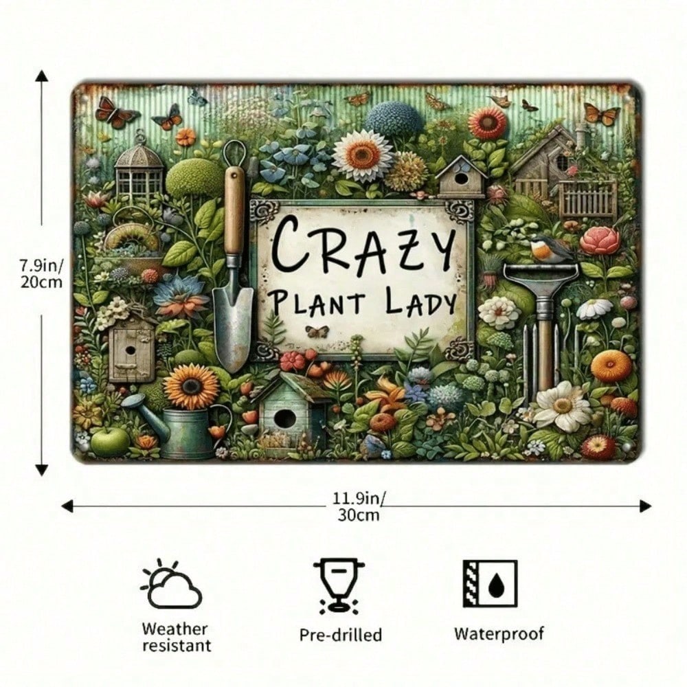 

Vintage Metal Tin Sign 8x12 Inch Retro Wall Art Decor For Garden Garage Cafe Bar Home Decor 20x30cm різнокольоровий