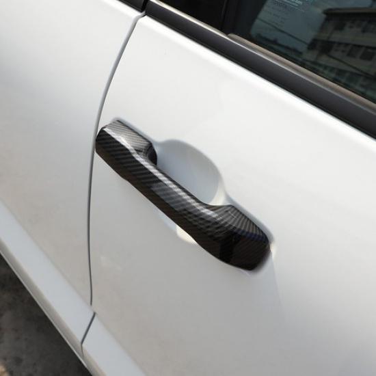 ABS Carbon Fiber Exterior Door Handle Decor Cover Trim for Toyota Tundra -24