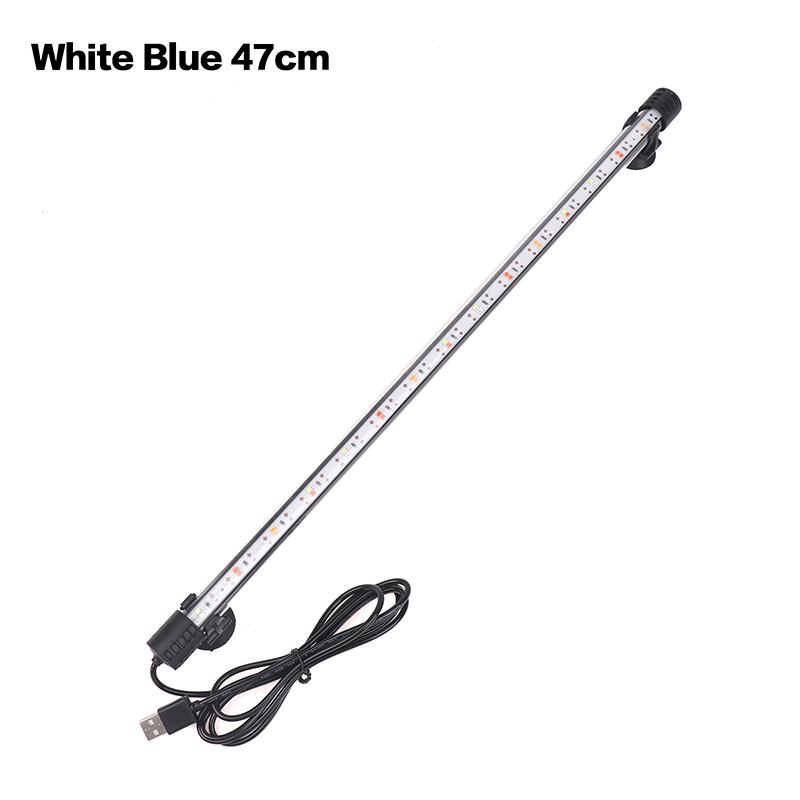 17/27/37/47cm USB Plug Aquarium Light LED Waterproof Fish Tank Light Underwater Lighting Submersible Lamp Plant Grow Lamp 110V