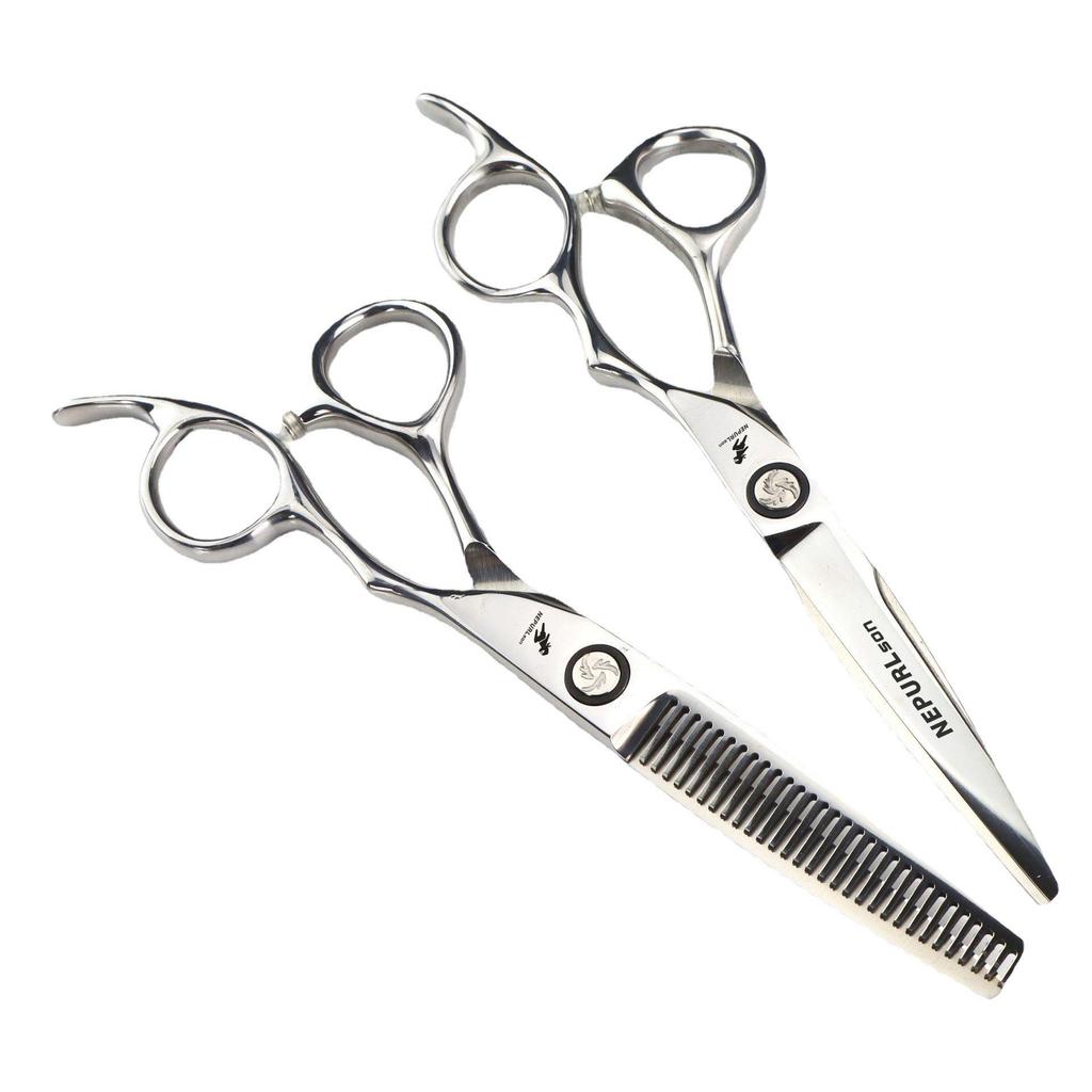 CNC Cutter Head 6.0-Inch Hairdressing Scissors - Straight Shears for Bangs