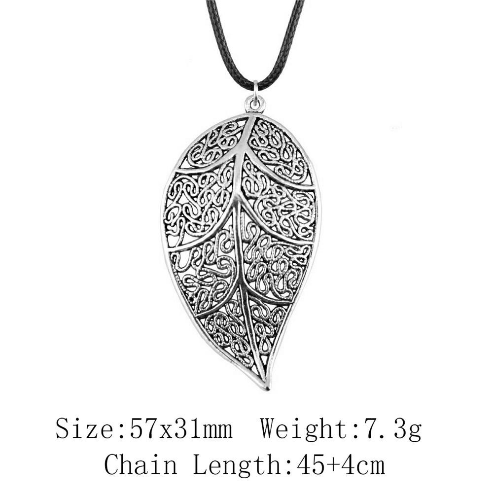 Valentine's Day Necklaces For Couples Leaf Flower Necklace Leather Chain 45cm Cheap Things Neck Pendants