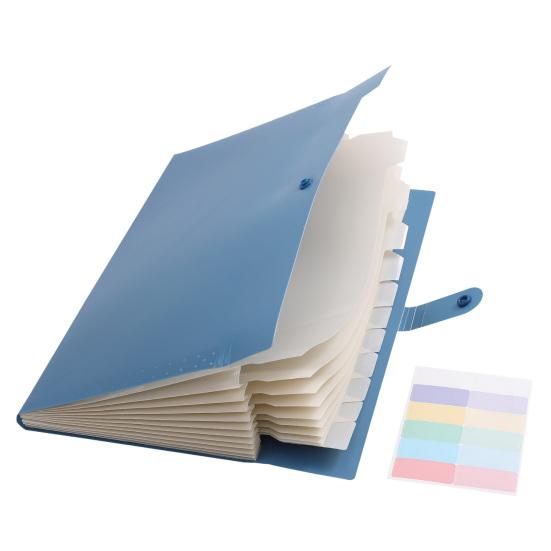 Thickened PP File Folder Expanding Folder, Waterproof A4 Letter Size Document Compact Organizer Organizer, Portable Receipt for School And Office
