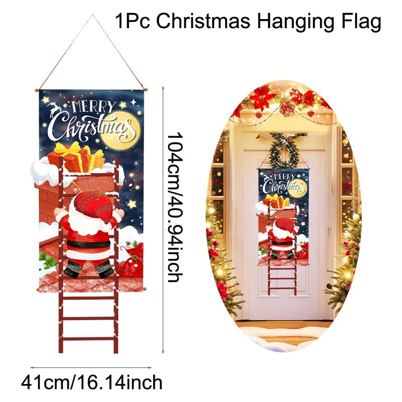 Christmas Hanging Flag Merry Christmas Decorations For Home 2026 Xmas Gifts Christmas Ornament Navidad Natal Noel New Year 2026