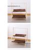 Cat Double-Layer Hammock Bed - Solid Wood Cradle & Swing House