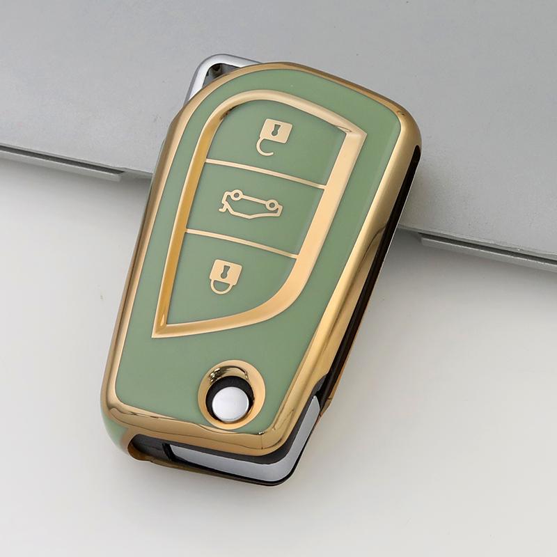Tpu Car Key Case For Toyota Auris Corolla Avensis Verso Yaris Aygo Scion Tc Im Camry Rav4 Forturner Key Fob Auto Accessories