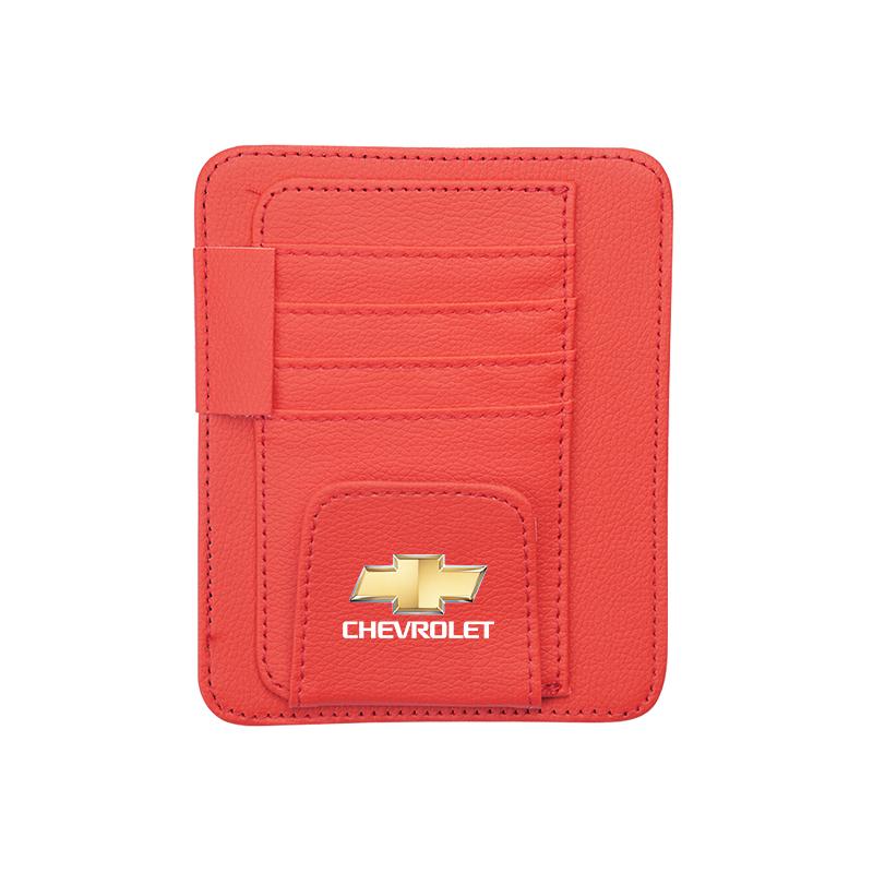 

Car PU Leather Sun Visor Sunglasses Ticket Card Storage Bag Accessorie For Chevrolet Sonic Silverado Z71 Aveo Trailblazer Bolt