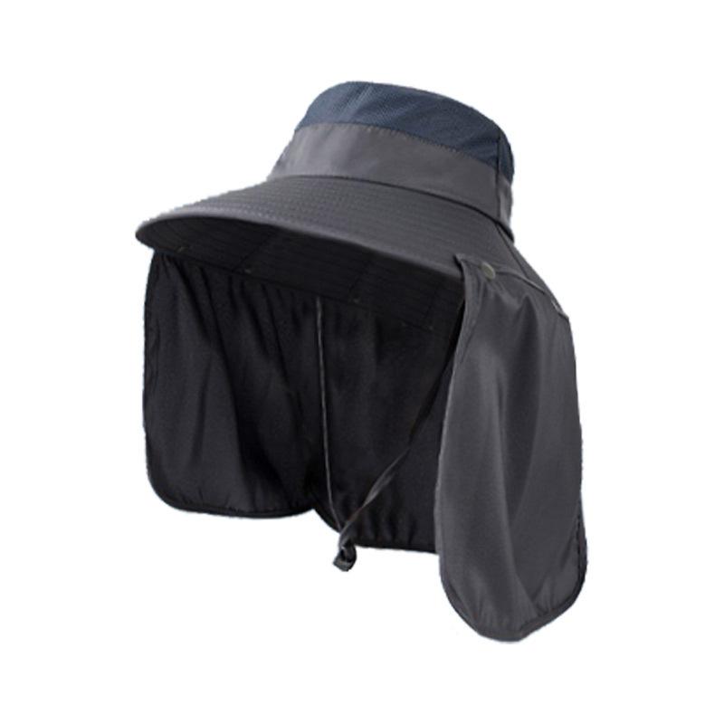New Big Brim Sunscreen Hat Neck Visor Summer Big Edge Hat Fishing Mountaineering Anti-purple Line Sun Hat