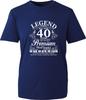 Aged To Perfection 40th Birthday Tshirt The Unisex Myth Legend Fathers Day Top