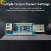 USB A Power Bank Virtual Load Anti-Shutdown Module with Switchable Output Current