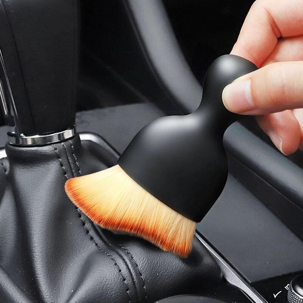 

1Pc Car Interior Cleaning Tool Air Conditioner Air Outlet Cleaning Brush Car Brush Crevice Dust Removal Artifact Universal Brush чёрный