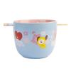 Ramen Bowl - Erik Editores - Bt21 - Stoneware - 1400 Ml - Bamboo Chopsticks Included