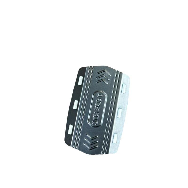 Luminous Magnetic Push Card Edc Metal Mechanical Slider Pushing Plate Coin Relieve Stress Ease Plaything Glowing  Antistresse Fidgeting