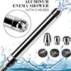 Cabezal de ducha Anal con 3 boquillas, limpieza vaginal, kit de enema de irrigación colónica