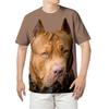 3D Printed Pet Bulldog Animal Print T Shirt For Men Y2k Fashion Fun American Bully