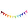 12 Flags Colorful Triangle Pennant Flags Garland Multicolor Felt Banner Bunting Flag for Home Baby Shower Birthday Party Decor 5