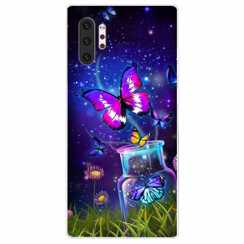 Phone Case For Samsung Note 10 Pro Plus Cover Note10 Silicone Soft Painted Wolf Coque for Samsung Galaxy Note 10 Lite TPU Bumper