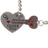 1 Set Creative Crush You Piercing Heart Couple Key Ring For Weeding Gift