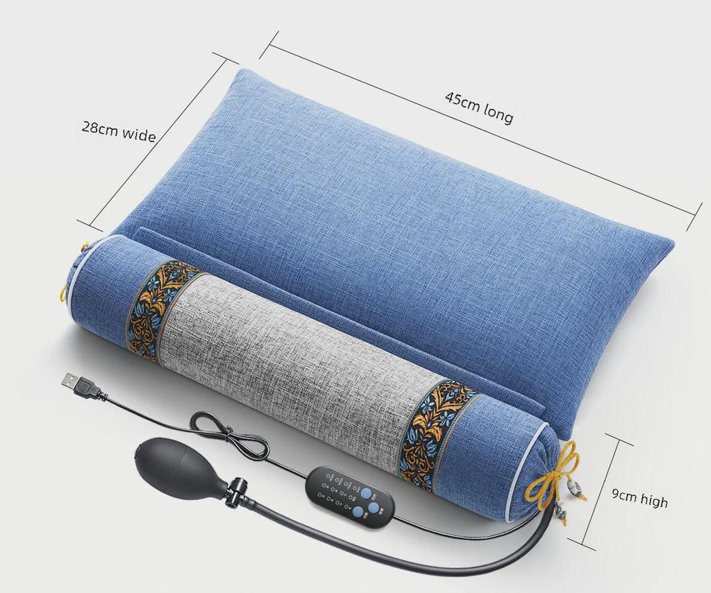 Multifunctional Heated Neck Pillow with Herbal Filling