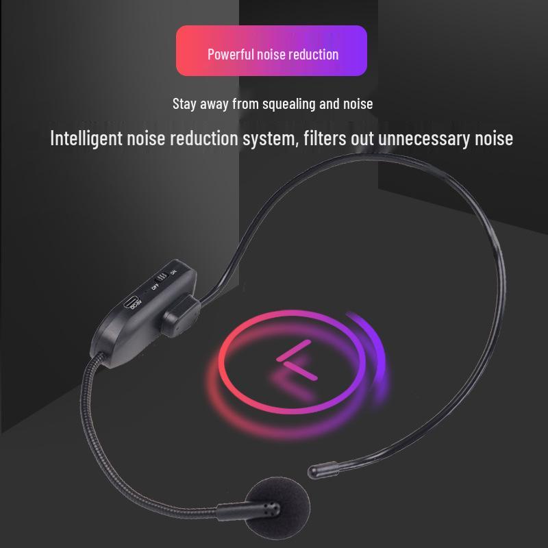 2.4G Small Bee Wireless Teacher Amplifier with Dual Earset & Battery Display