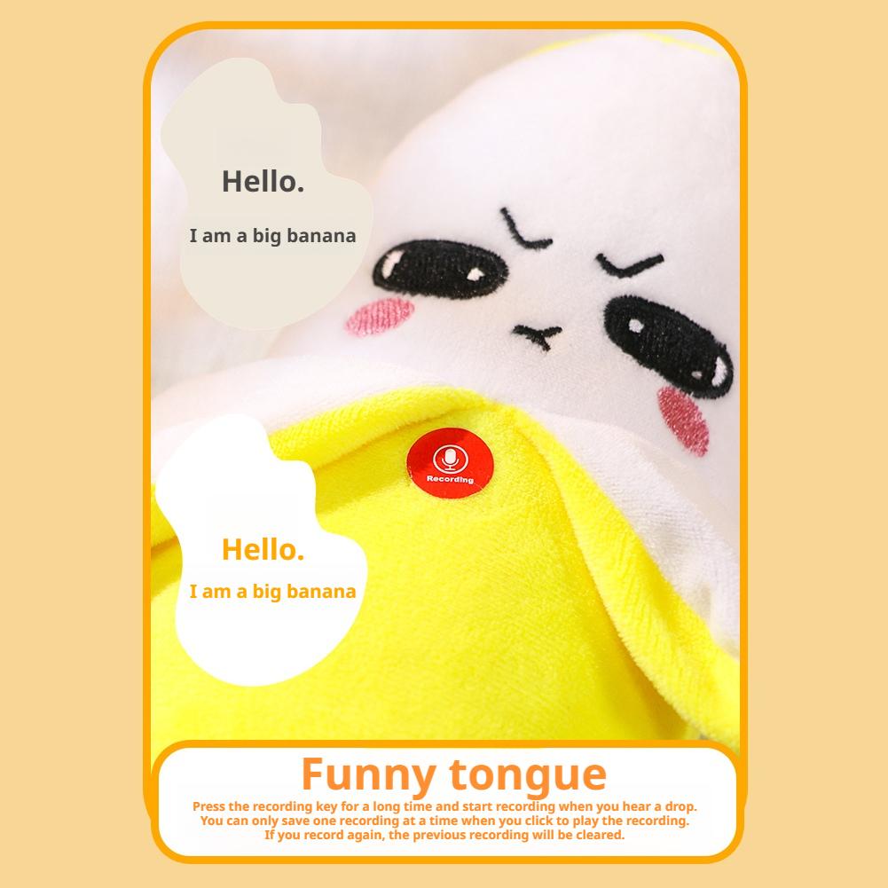 Banana Plush Toy Pendant  Keychain Rhythm Piano Interactive Toy Creative Touch Doll Dual-Player Activity Friend/Party Toys