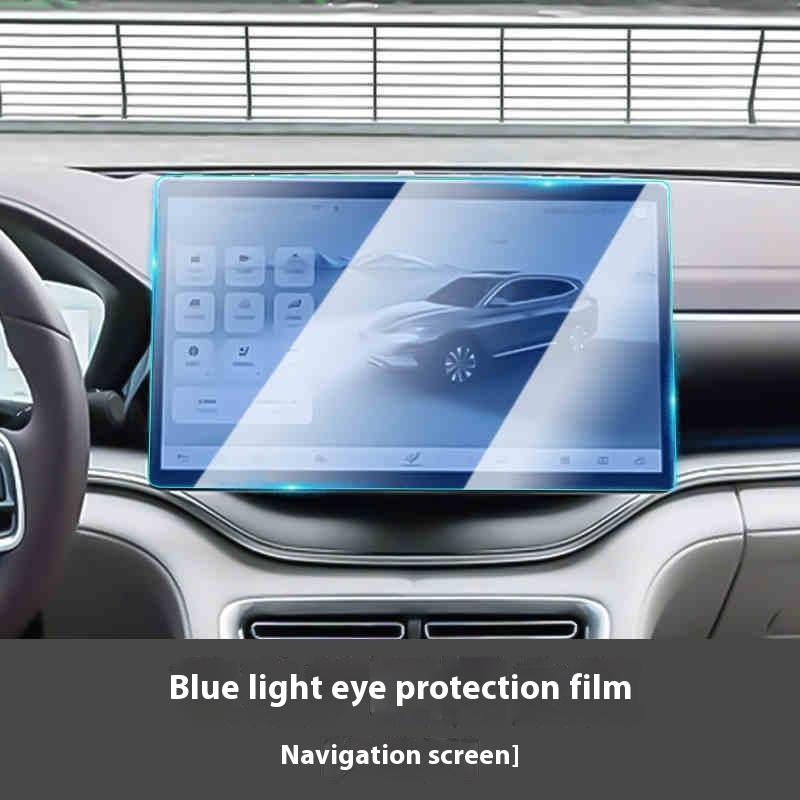 For BYD Song Plus DMI Seal U Sealion 6 Navigation Tempered Glass Screen Protector Central Control Dashboard Blue Light