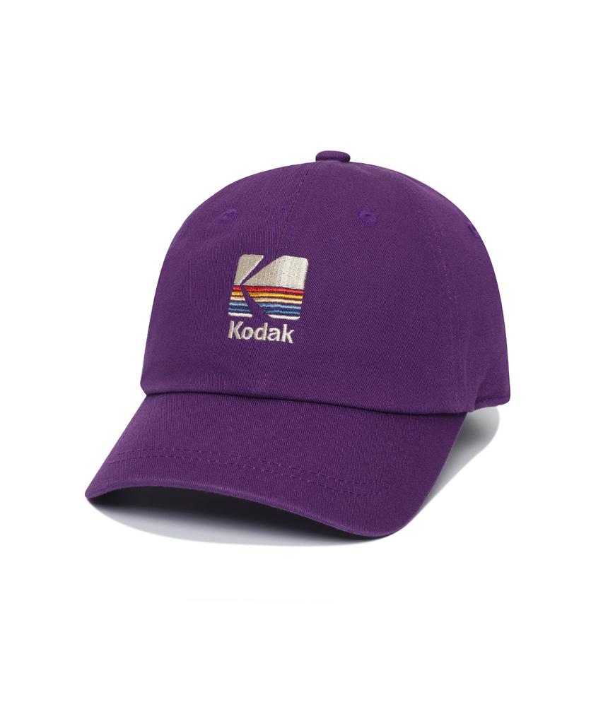 KODAK Signature Fit Rainbow Embroidered Ball Cap Purple