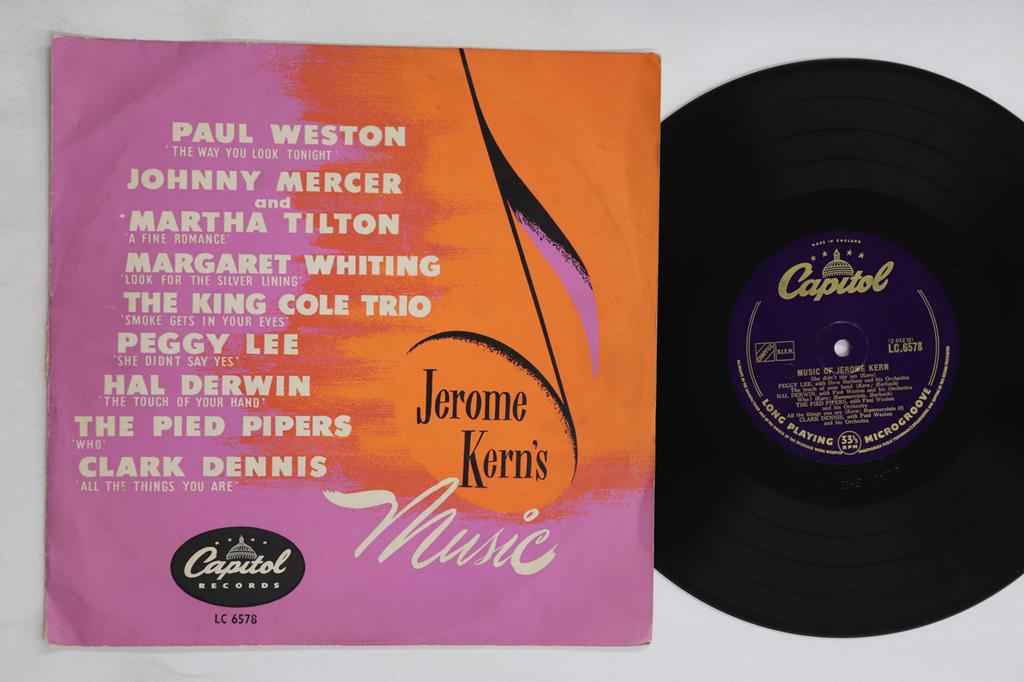 10inch Record VARIOUS - Music Of Jerome Kern LC6578 CAPITOL 1955 UK Jazz Used