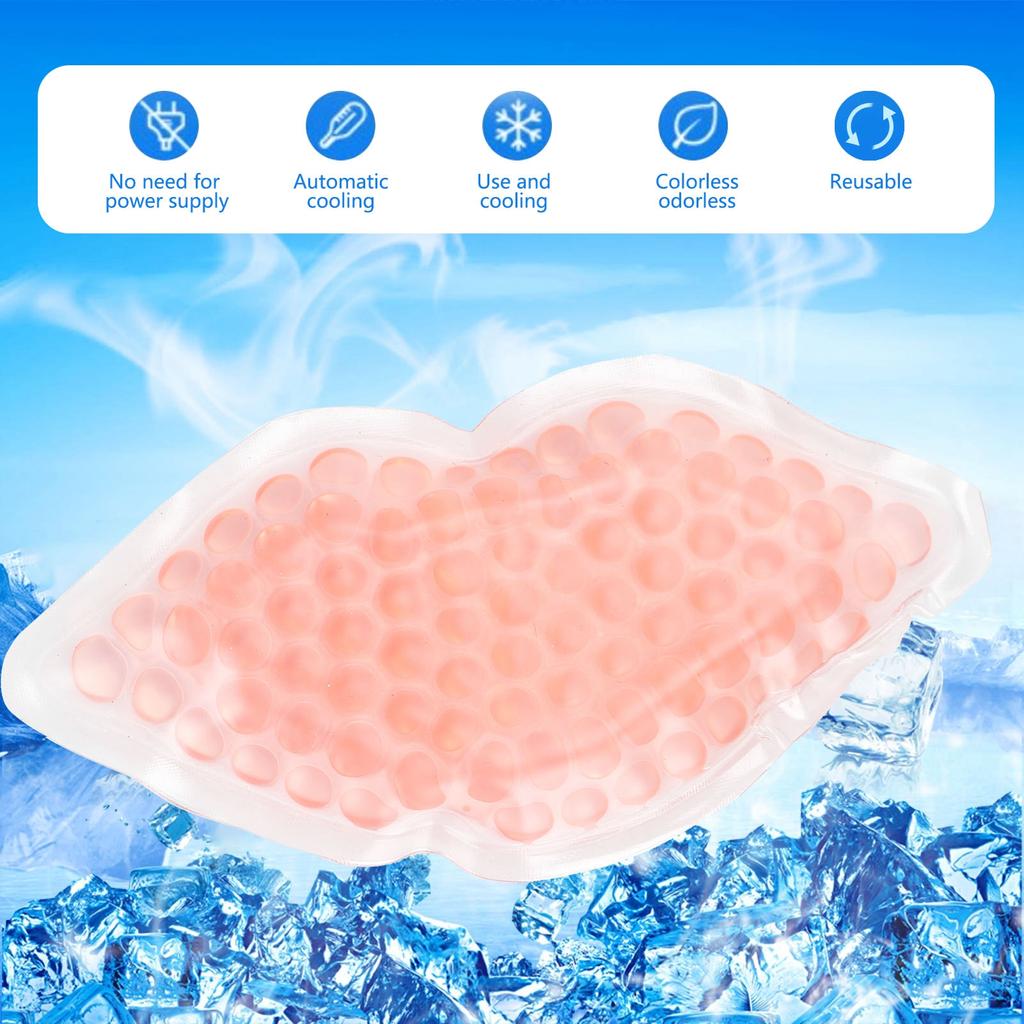 12cm Lip Shape Ice Pack Small Wounds Cold Compress Relieve Slight Swelling Gel Pack