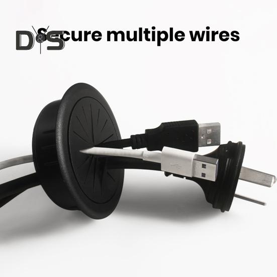 Computer Desk Threading Hole Cover Plate Rice-shaped Round Desk Hole Desktop Opening Wire Buckle Cover Plastic Decorative Cover