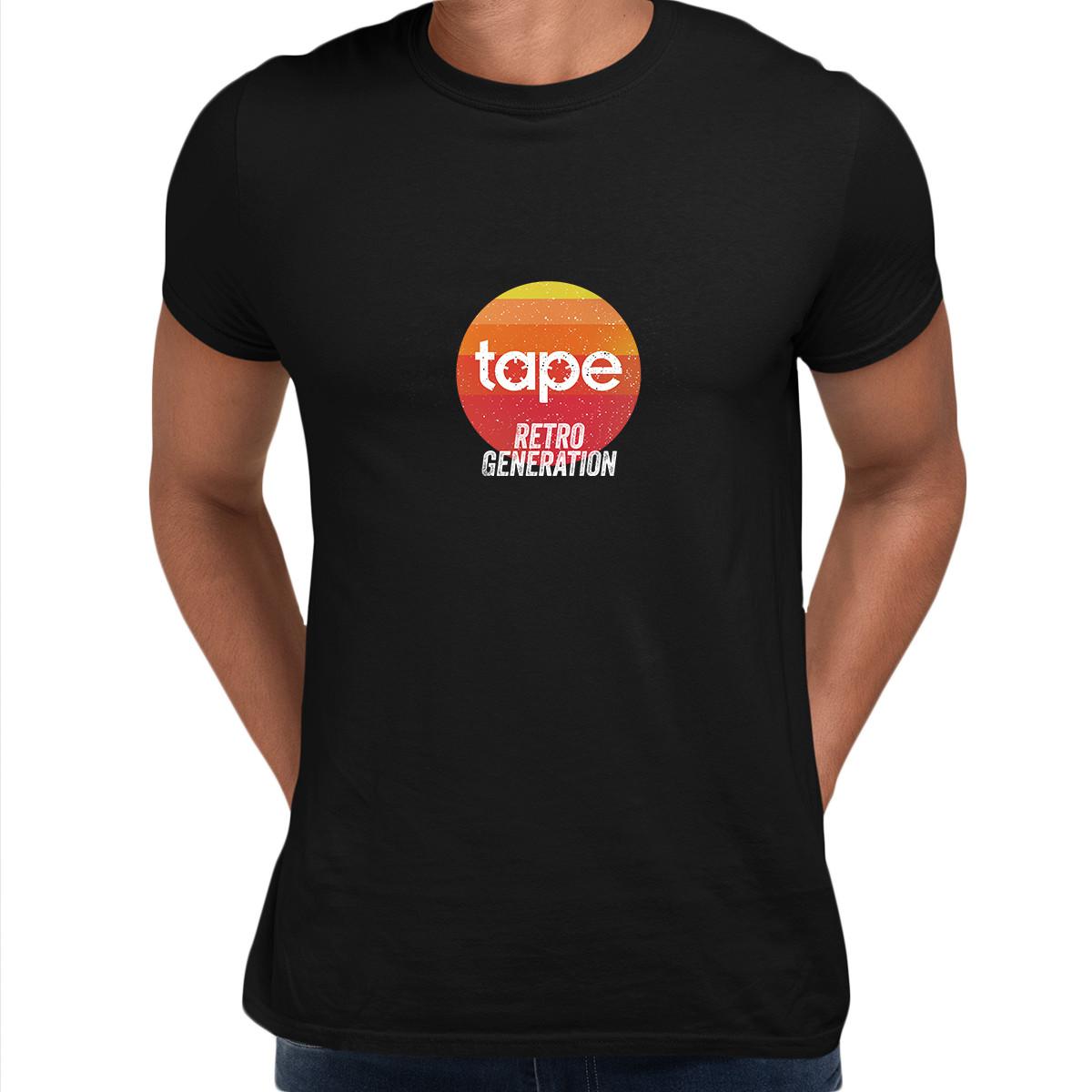 

Retro Generation Tape Recorder Black White Grey Unisex T-Shirt Mens Womens Tees Tops OLD SKOOL L