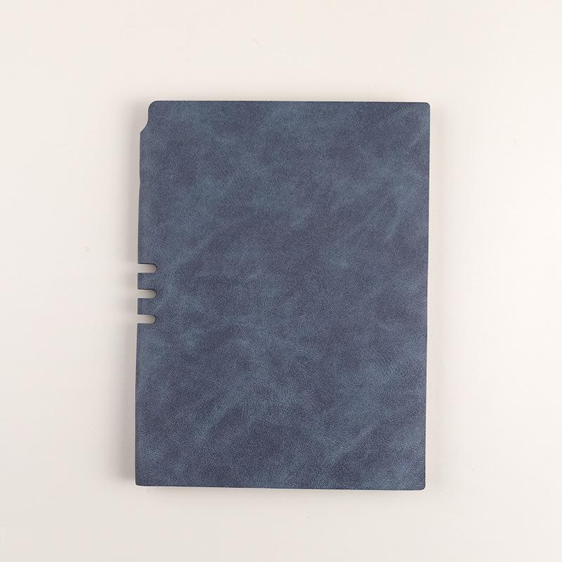 Simple A5 Pu Faux Leather Insert Notebook For Business Office Classic Printed