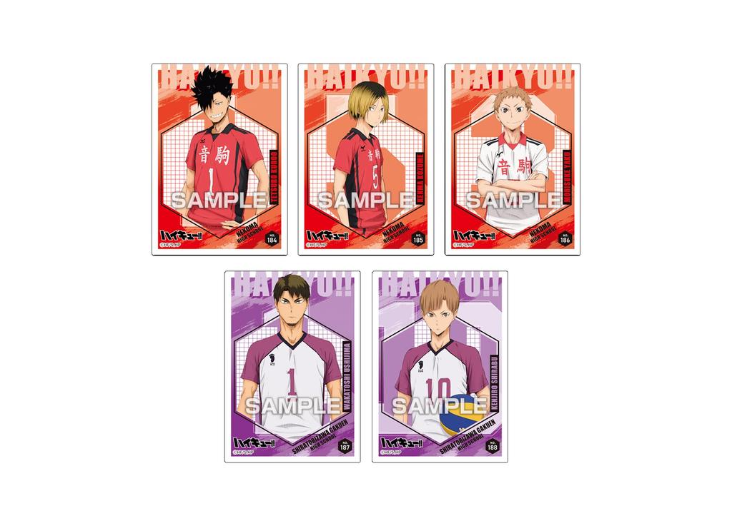 Ensky Clear Card Collection Gum 5 Press Limited Edition Box Purchase Soda Flavor Toy of Haikyu!! [First Gum/Candy [Box Sale/Set 16]