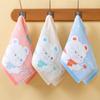Kids' Soft Cotton Cartoon Face Towels - Absorbent & Gentle for Kindergarten & Home