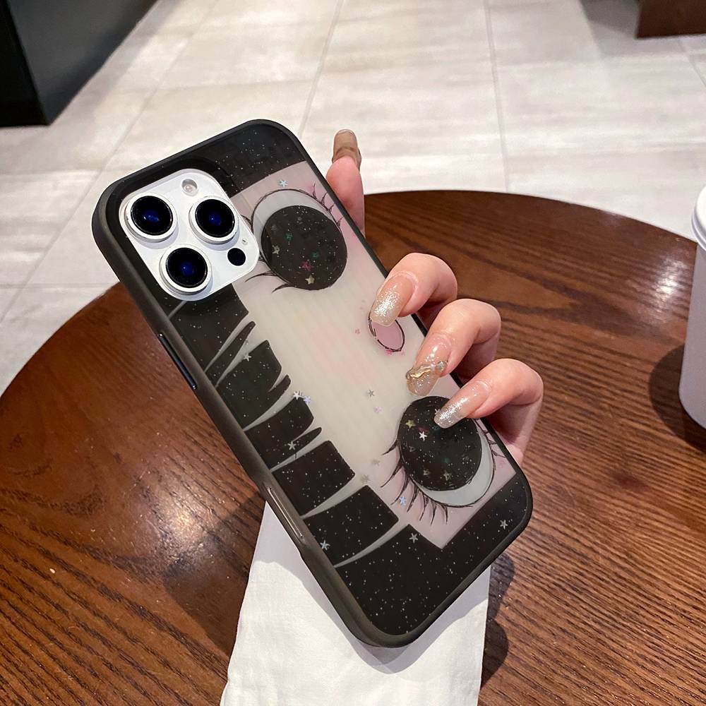 Comic Girl For IPhone 17 16 15 Plus Pro Max 12 14 Plus 11 13 Wave Corrugated Stripe Funda Phone Cover